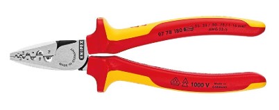 Gofrētās knaibles gala atlokiem 97 78 180 KNIPEX